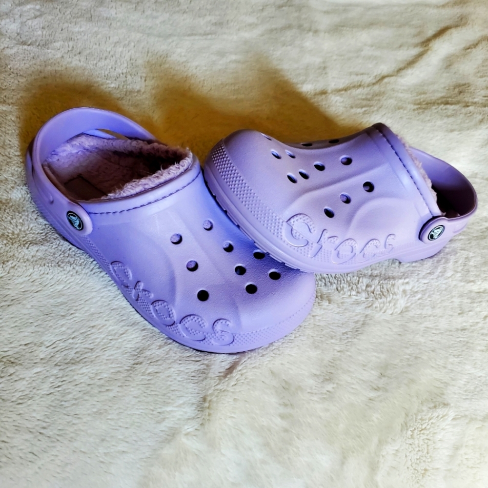 Crocs Lavander Classic Lined Clogs